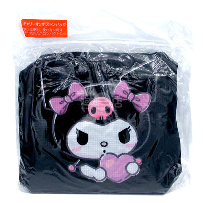 Sanrio character foldable portable tote bag/travel bag/hand luggage bag Kuromi