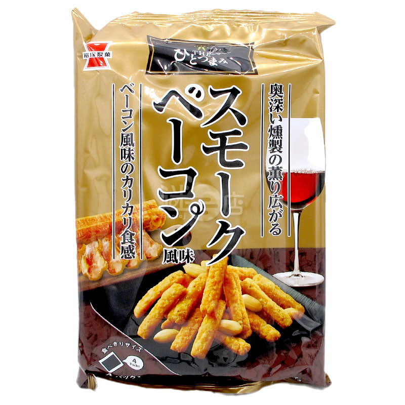 煙燻煙肉風味蝦條配花生