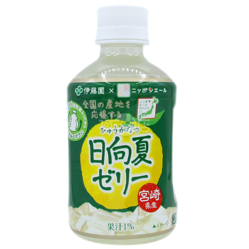 Hyuga summer citrus jelly drink produced in Miyazaki Prefecture