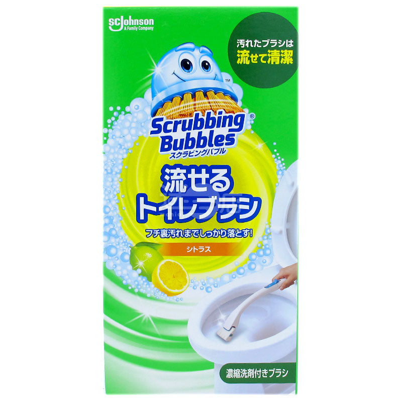 Scrubbing Bubbles 即棄式擦洗馬桶刷連手柄支架 柑橘香味