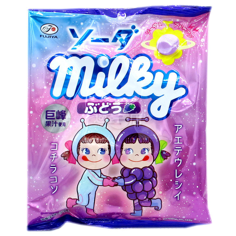 不二家 Milky 梳打x葡萄味牛奶糖