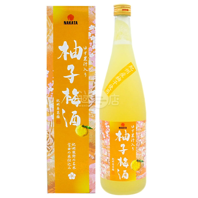 中田食品 紀州南高梅 柚子梅酒 720ml (盒裝)