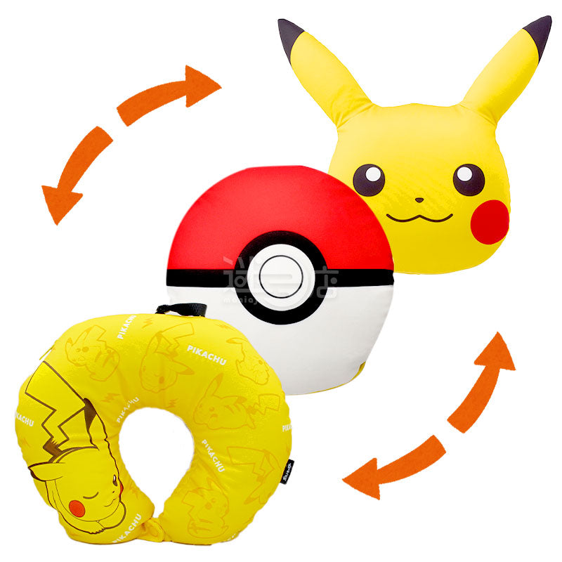 Pokemon 寶可夢 既是精靈球又是比卡超的三用頸枕&咕𠱸
