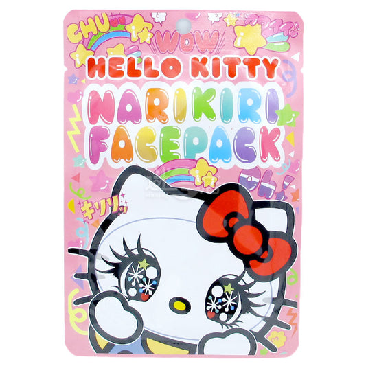 Hello Kitty Narikiri Face Pack 玫瑰香味保濕面膜 閃亮大眼款