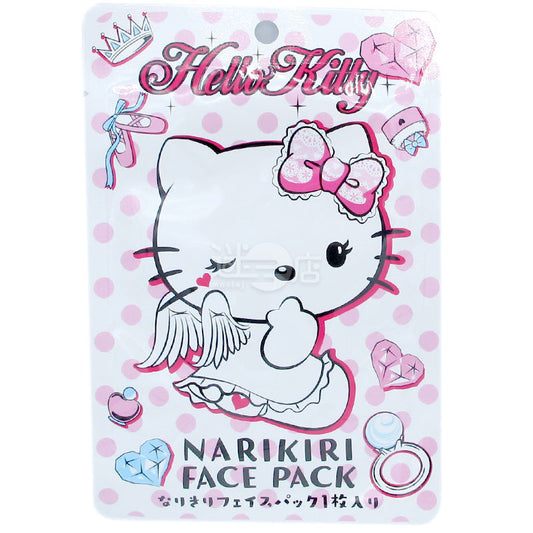 Hello Kitty Narikiri Face Pack 玫瑰香味保濕面膜 白色天使款