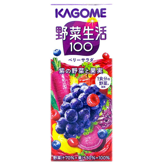 KAGOME蔬菜汁&果汁 野菜生活100莓果沙律