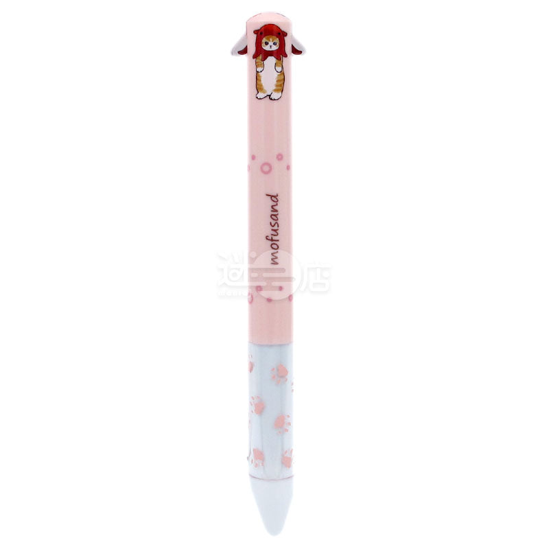 mofusand flat-faced cat two-color ball pen